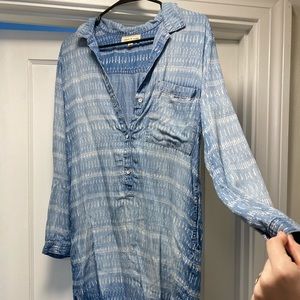 Cloth & Stone distressed denim tunic